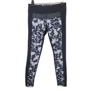 Zella Black and Gray Floral Print Leggings